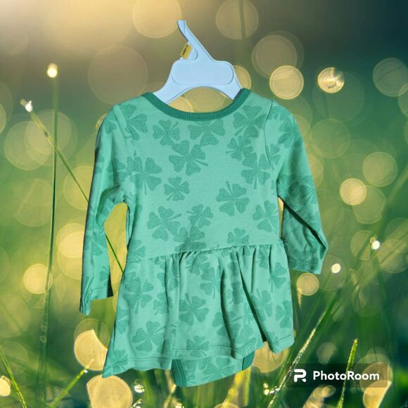 Shamrock One Piece Dress Size‎ 3-6 MO (Z63) - Picture 2 of 2